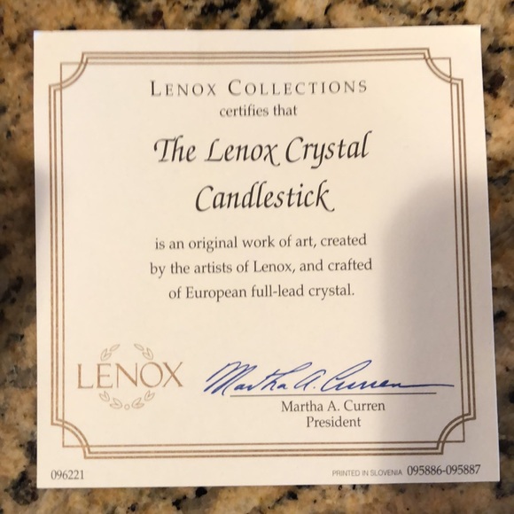 Pair of Full Lead Crystal Candlesticks - Picture 3 of 3